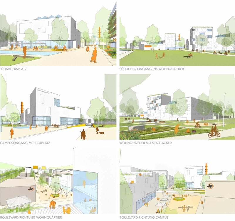 Urban dot Piktogramme zu Quartier 2020 GBP Architekten